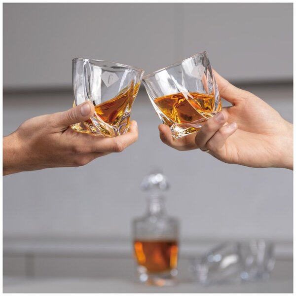 Sklenice a karafa na whisky sada 5 ks