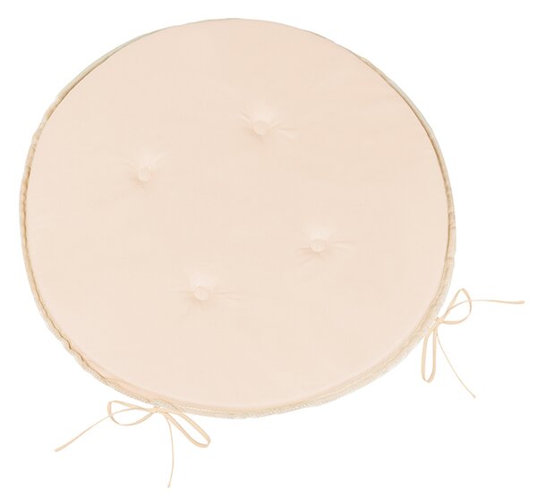 BELLATEX Sedák Adéla kulatý hladký Kávová průměr 40 cm