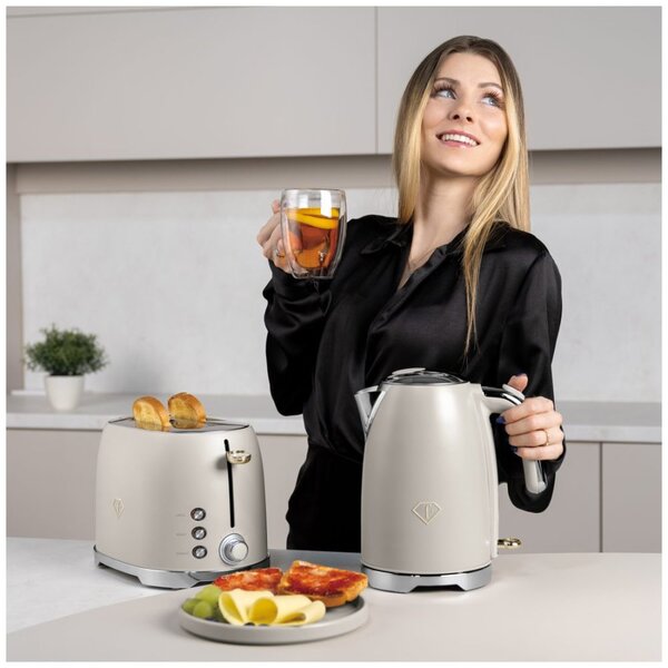 Topinkovač nerez 850W Cream Gold Collection