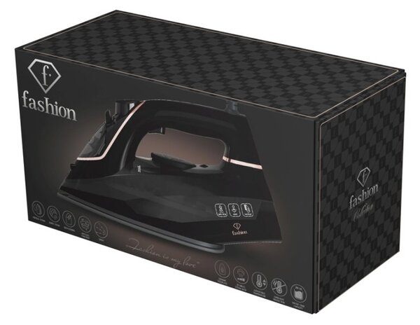 Fashion TV by BerlingerHaus Žehlička napařovací 2400 W Black Rose Collection FTV-0123