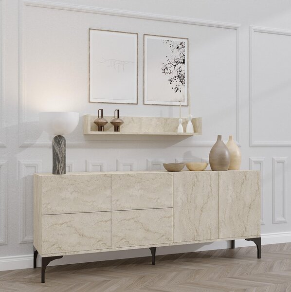 Skříňka Aliex 12 (travertin). Akce -23%