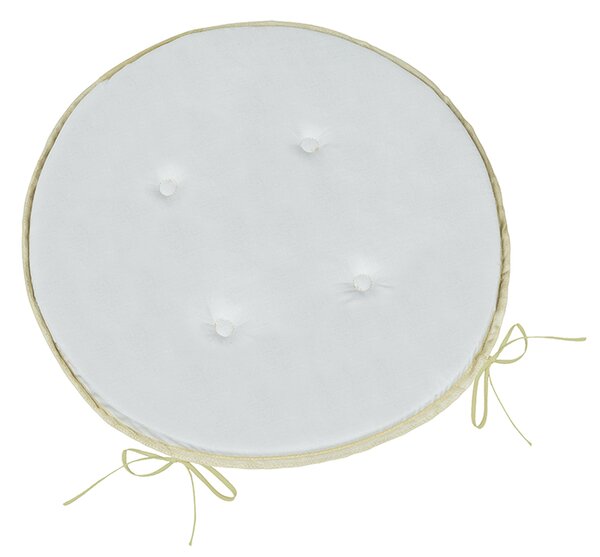 BELLATEX Sedák Adéla kulatý hladký Šedá průměr 40 cm