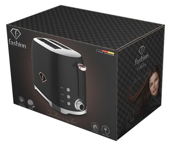 Topinkovač nerez 850W Black Rose Collection
