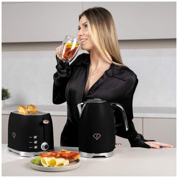 Topinkovač nerez 850W Black Rose Collection