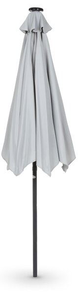 Zahradní slunečník Malta 270 cm Grey / Light Grey s LED osvětlením