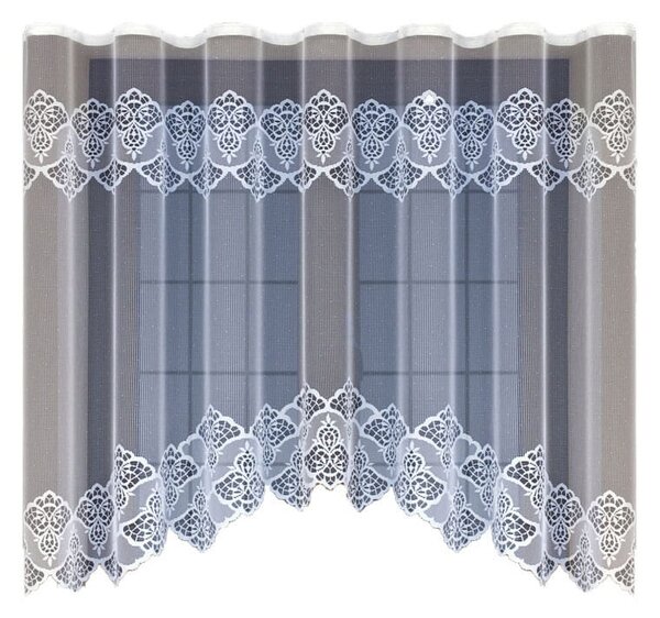 Dekorační žakárová záclona s řasící páskou EIMI 135 bílá 300x135 cm MyBestHome