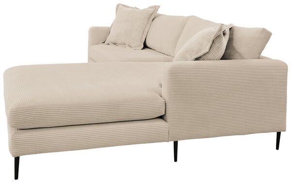 ROHOVÁ SEDAČKA, textil, krémová P & B - Sedací soupravy, Online Only