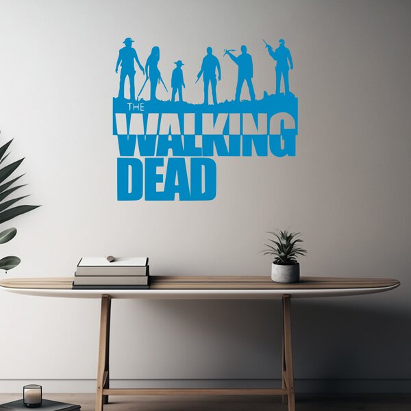 Živá Zeď Samolepka The Walking Death Barva: černá