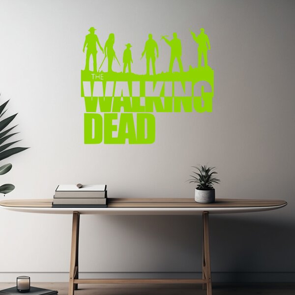 Živá Zeď Samolepka The Walking Death Barva: černá