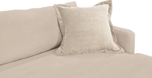 ROHOVÁ SEDAČKA, textil, krémová P & B - Sedací soupravy, Online Only