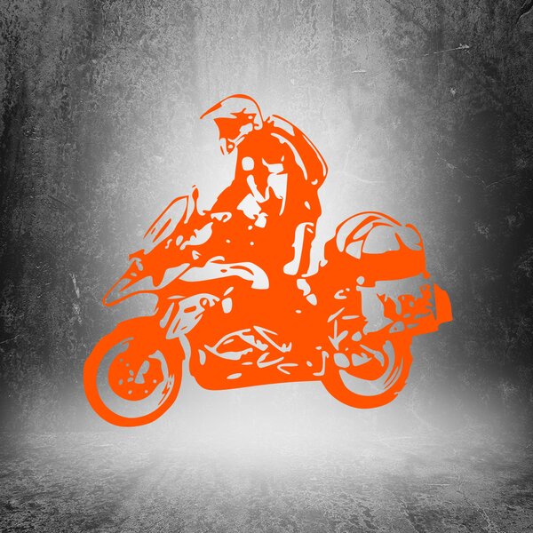 Živá Zeď Samolepka Motorka BMW GS Enduro Barva: černá