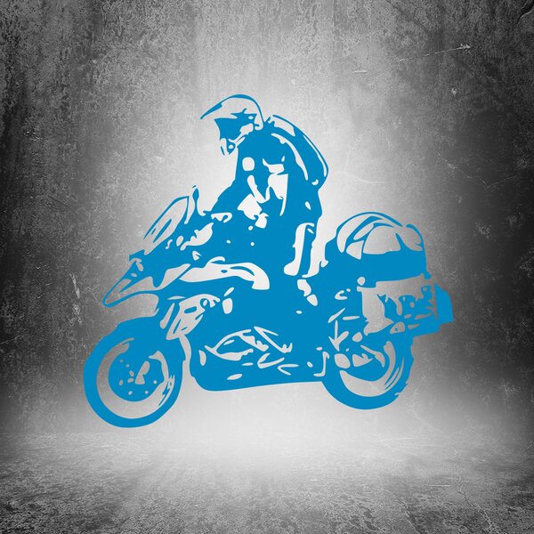 Živá Zeď Samolepka Motorka BMW GS Enduro Barva: černá