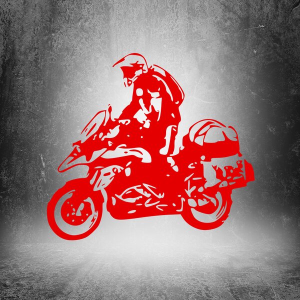 Živá Zeď Samolepka Motorka BMW GS Enduro Barva: černá