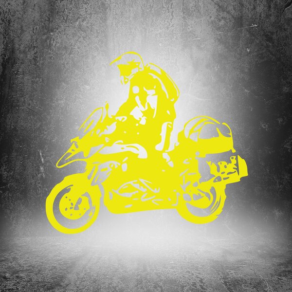 Živá Zeď Samolepka Motorka BMW GS Enduro Barva: černá