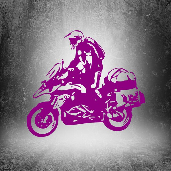 Živá Zeď Samolepka Motorka BMW GS Enduro Barva: černá