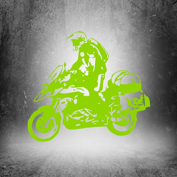 Živá Zeď Samolepka Motorka BMW GS Enduro Barva: černá