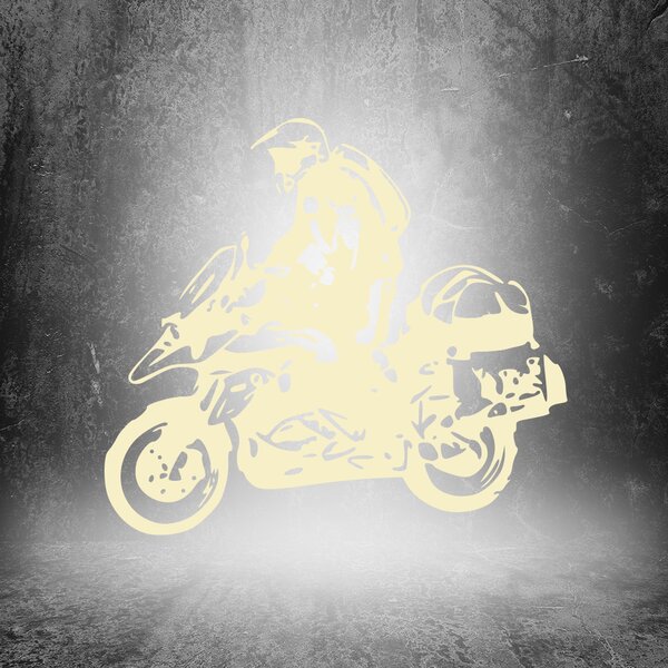 Živá Zeď Samolepka Motorka BMW GS Enduro Barva: černá