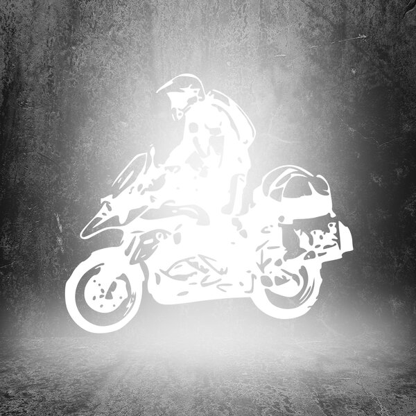 Živá Zeď Samolepka Motorka BMW GS Enduro Barva: černá
