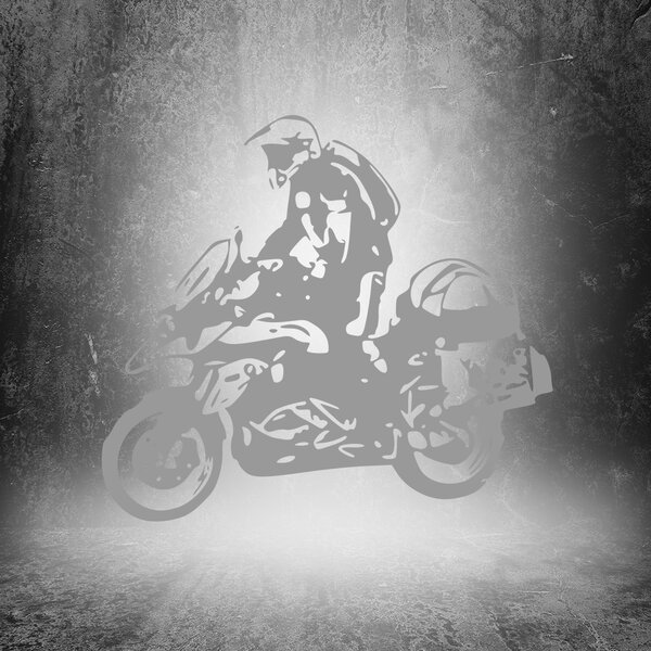 Živá Zeď Samolepka Motorka BMW GS Enduro Barva: černá