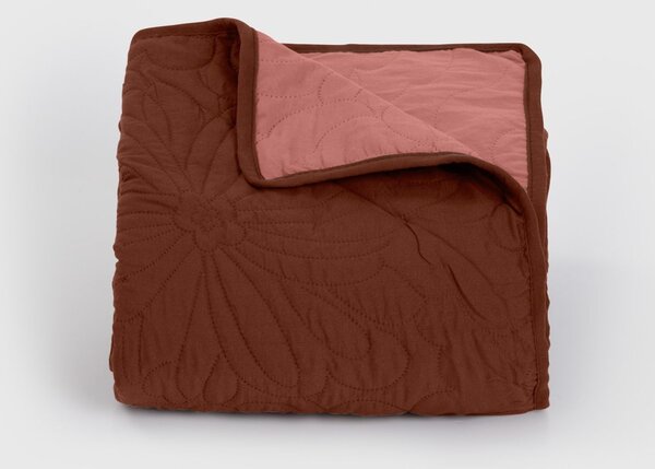Dilios Florena přehoz na postel Barva: rose ash/ecru - růžová/krémová, Rozměr: 200 x 220 cm