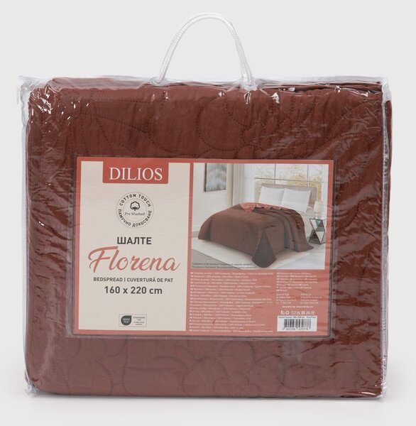 Dilios Florena přehoz na postel Barva: rose ash/ecru - růžová/krémová, Rozměr: 200 x 220 cm