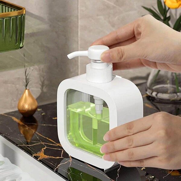 Průhledný dávkovač mýdla 300 ml