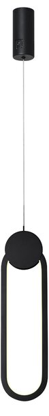 Immax NEO LITE OVALE Smart závěsné svítidlo černé 40x12cm 22W Tuya WiFi s podporou BEACON