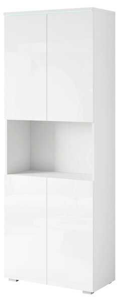 SKŘÍŇ NA ŠANONY, bílá, vysoce lesklá bílá, 68/181,9/33 cm Livetastic - Online Only kancelářský nábytek, Online Only