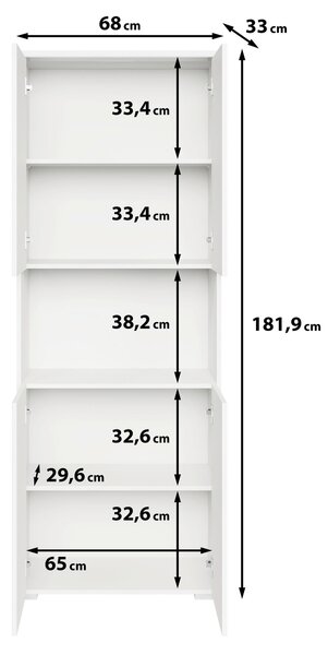 SKŘÍŇ NA ŠANONY, béžová, kašmírová, 68/181,9/33 cm Livetastic - Online Only kancelářský nábytek, Online Only