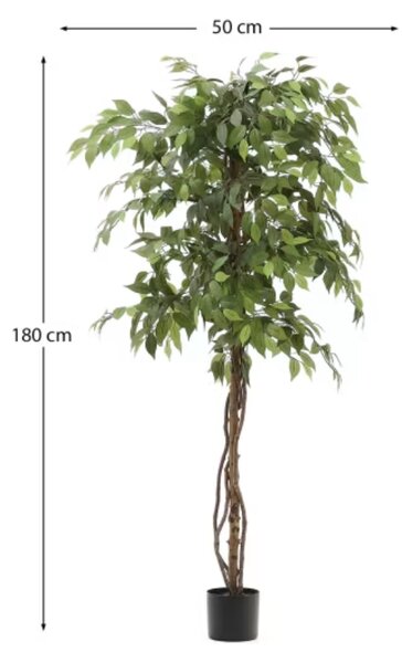 Umělá květina Kave Home Ficus 180 cm