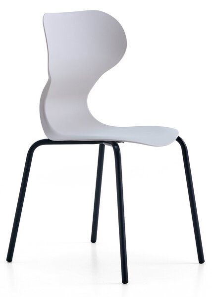 AJ Produkty Židle BRIAN, 4 nohy, antracitově šedá/světle šedá