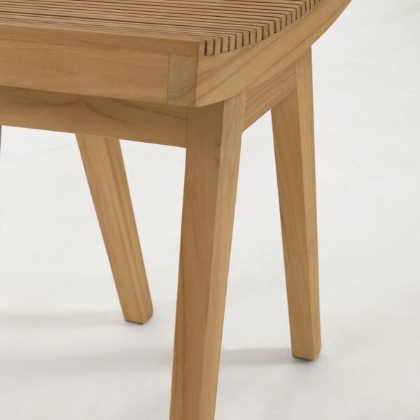 LÉTO -15% Teaková stolička Kave Home Vicentina 45 cm