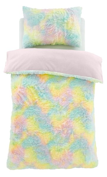 Dětské povlečení na jednolůžko z mikroplyše 135x200 cm Rainbow Cuddly – Catherine Lansfield