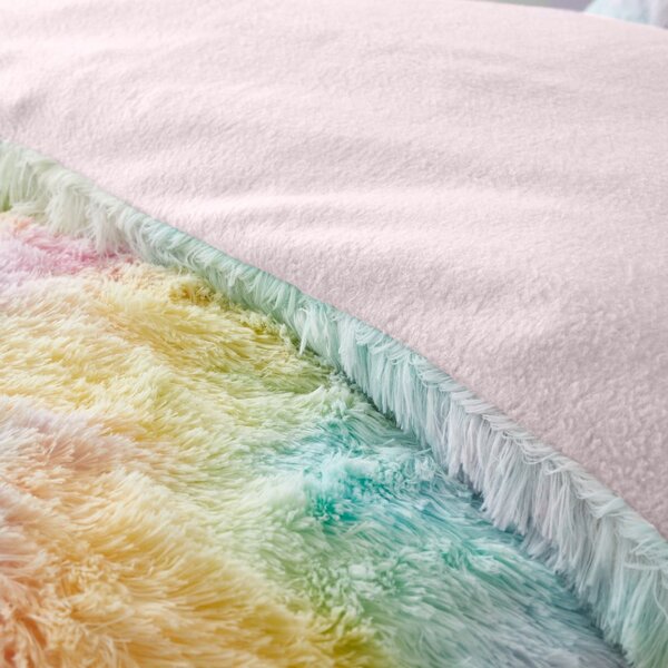 Dětské povlečení na jednolůžko z mikroplyše 135x200 cm Rainbow Cuddly – Catherine Lansfield