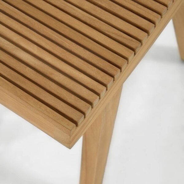 LÉTO -15% Teaková stolička Kave Home Vicentina 45 cm