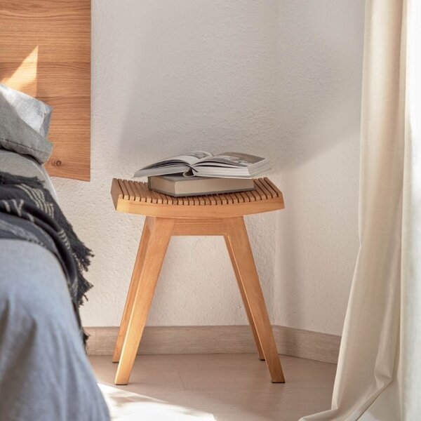 LÉTO -15% Teaková stolička Kave Home Vicentina 45 cm