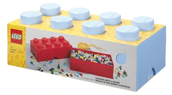 Světle modrý úložný box LEGO® Smart 25 x 50 cm