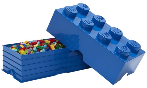 Tmavě modrý úložný box LEGO® Smart 25 x 50 cm