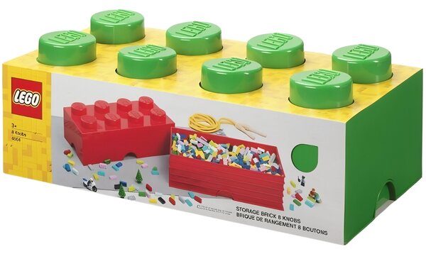 Tmavě zelený úložný box LEGO® Smart 25 x 50 cm