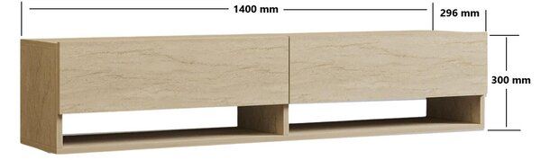 TV stolek/skříňka Agro (travertin). Akce -26%