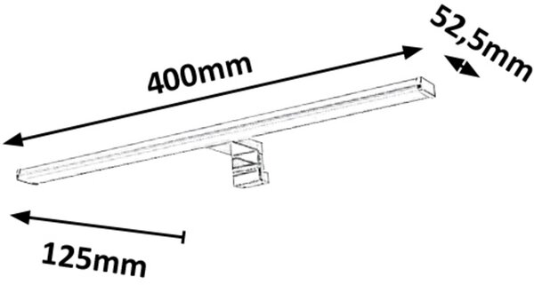 Rabalux Levon nástěnné svítidlo 1x8 W bílá-chrom 2114