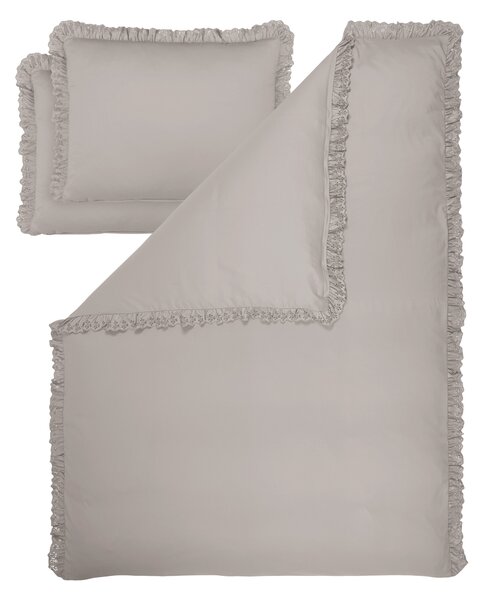 Livarno® Saténové povlečení z mikrovlákna, 200 x 220 cm (šedá) (100406828002)