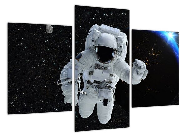 Obraz astronauta ve vesmíru (90x60cm)
