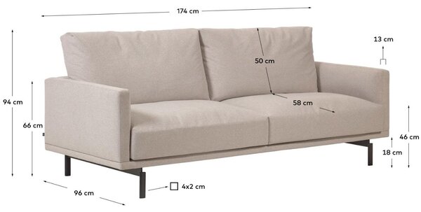 Kave Home Pohovka Galene 174 cm