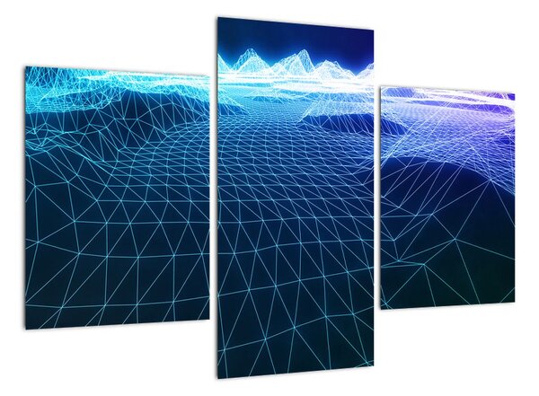 Digitální svět - moderní obraz do bytu (90x60cm)