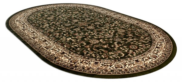 Makro Abra Oválný koberec ROYAL ADR 1745 zelený Rozměr: 100x180 cm