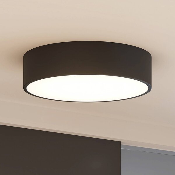 Arcchio LED stropní svítidlo Noabelle, Ø 40 cm, černá, kov, stmívatelný, Černá, Kuchyň, kov, Moderní
