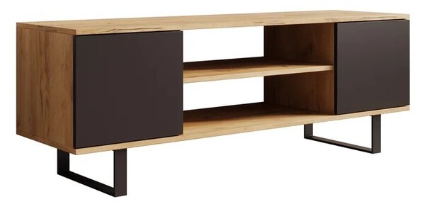Stolek pod televizi 135 cm AVIOR - dub craft / černý