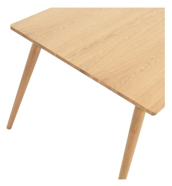 Rozkládací jídelní stůl s deskou v dubovém dekoru v přírodní barvě 150x90 cm Barrali – Unique Furniture