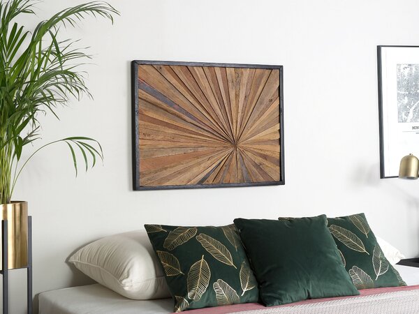 Závěsná ozdoba MERIDA 60 cm Teakové dřevo Hnědá